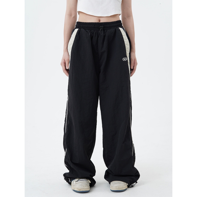 Womens Two Piece Women Casual Joggers Pants Korean Y2K Baggy Parachute Oversized Wide Leg Sweatpant Female Hip Hop Loose High Waist Trousers 230912 Z2