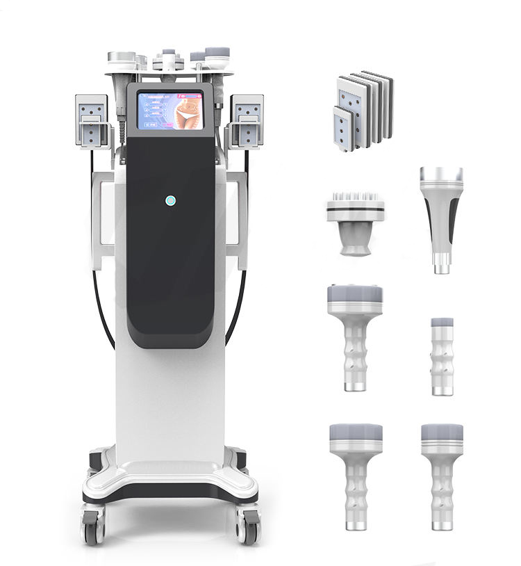 New Sale 6 In 1 With Laser Pads Cavitation Rf Body Slimming Machine 80K Ultrasonic Cavitation Weight Loss Cellulite Removal Beauty Equipment