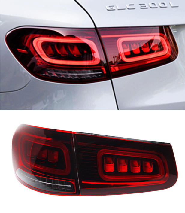 Car Tail Lights For BENZ GLC 20 16-20 19 Upgrade Taillight LED Driving Lights Brake Streamer Turn Lights Rear Reverse