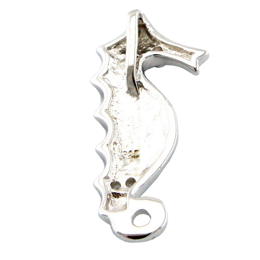 Women jewelry Necklace Sea Animal Jewelry Fashion sea Horse Opal Pendant Mexican White Opal Necklace 925 Stamped