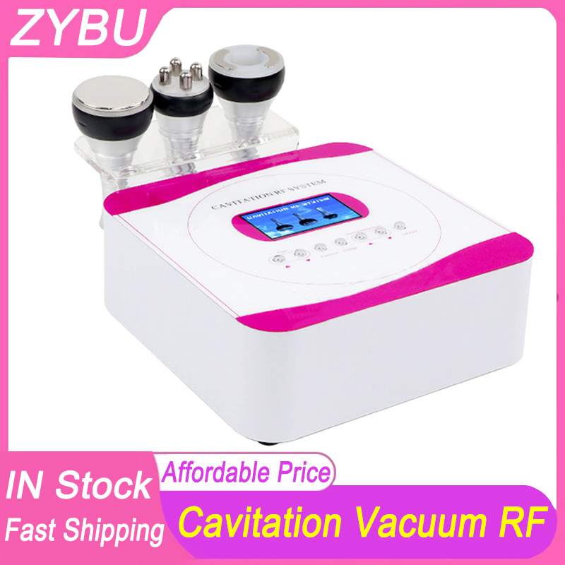 40K Radio Frequency Slimming Machine Multipolar Ultrasonic Cavitation 3in1 Cellulite Removal Vacuum Weight Fat Loss Beauty Equipment Body Shaping Scul