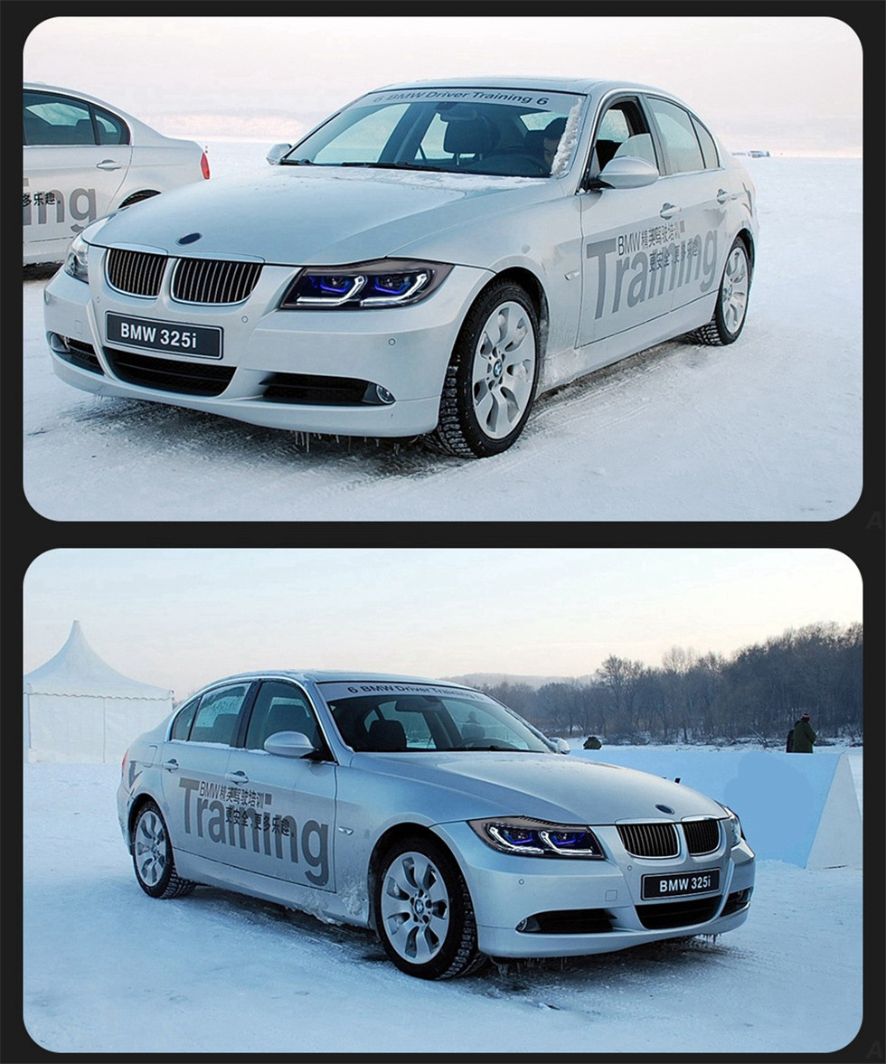 LED Headlight For BMW E90 Headlights 2005-2012 320i 318i 323i 3 Series Hid Bi Xenon Beam Running Lights