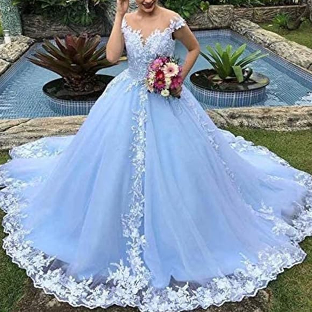 Sexy Illusion Wedding Dresses Mermaid Long Sleeve Applique Vestido De Noiva Sweep Train Tulle Vestidos De Novia 003