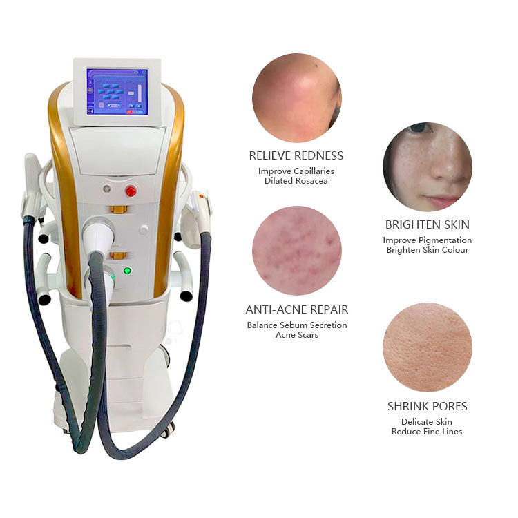 Intense Pulse Light Laser Hair Removal Painless Pico Tattoo Eyeliner Washing Machine OPT Pigment Correction Blood Vessels Removal Device