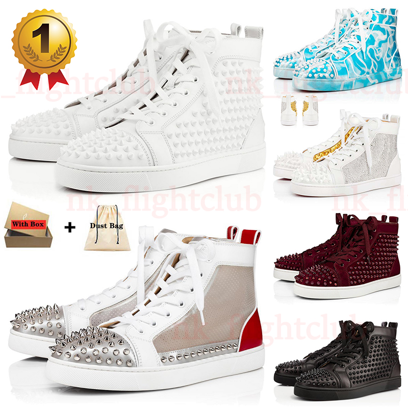 s men loafers designer leather spikes platform trainers vintage shoe flat sole women luxury outdoor jogging sne christian loubitons loubotins red bottomshoes 839L