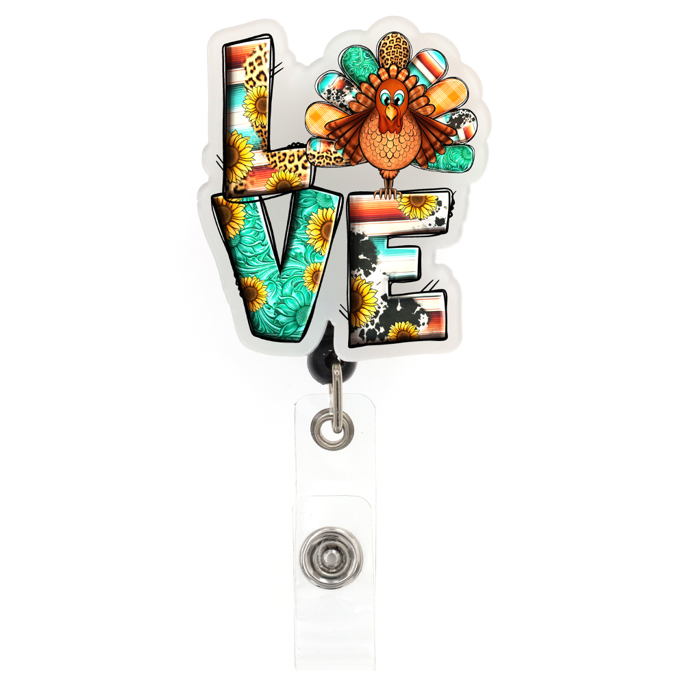 5 Pcs/Lot Fashion Key Rings Mix Medical Series Scrub Life ER Nurse Thanksgiving Christmas Halloween Acrylic Badge Reel For Nurse Doctor Holiday Access