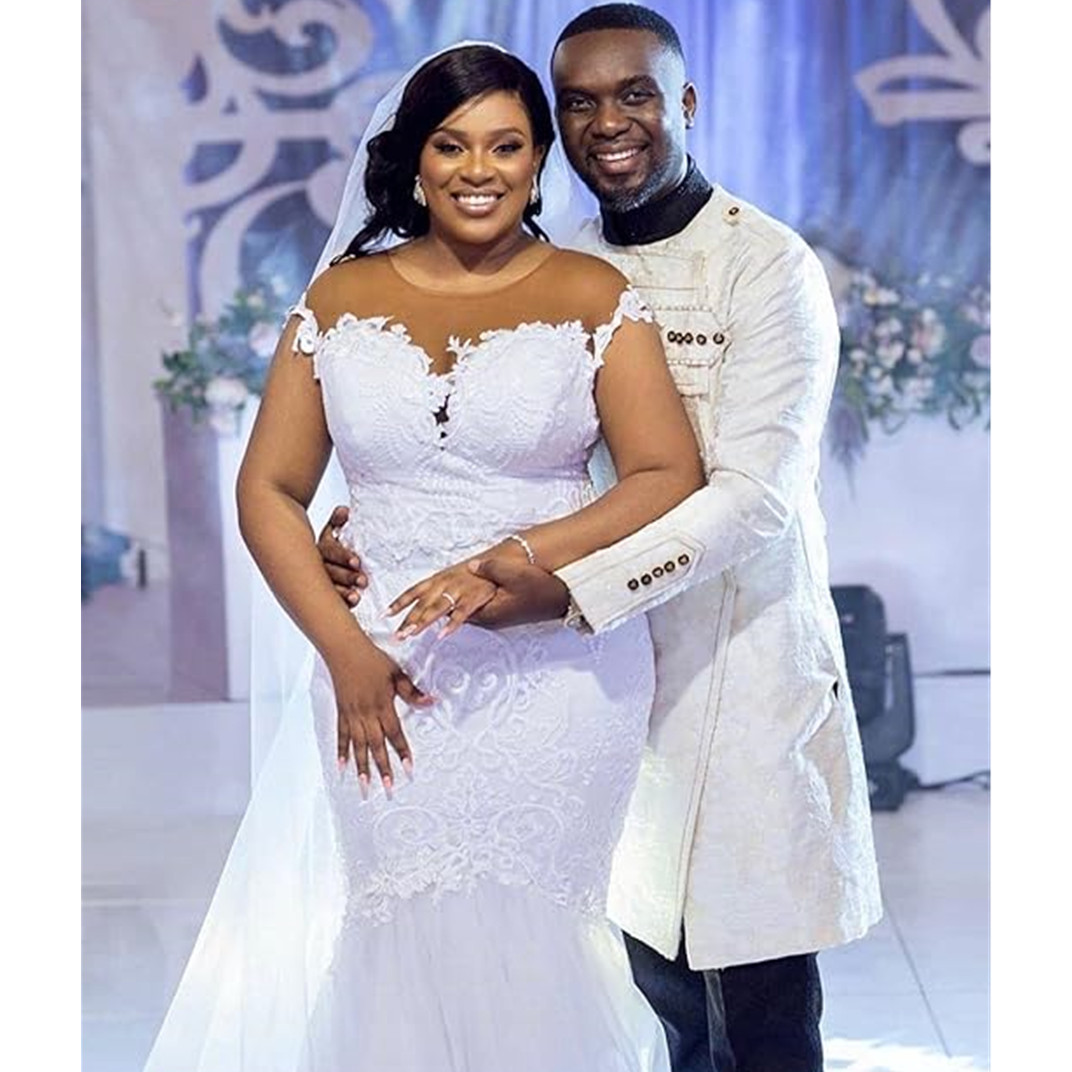 Aviana Off The Shoulder A-Line Wedding Dresses Lace Long Puff Sleeves Sweetheart Bride Dress Illusion Backless Bridal Gown 03