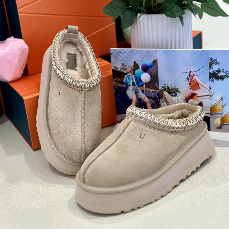 Australia Boots Designer Women Tasman Snow Winter Sheepskin Boot Fashion Tazz Platform Fur Slippers Womens Classic Ultra Mini Suede Wool Ankle Booties
