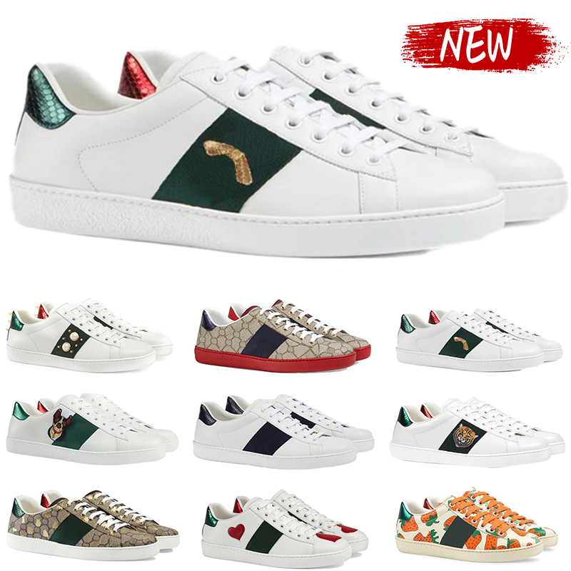Designer shoes bee ace sneakers womens bees embroidered platform shoe stars snake Printed beige canvas Classic Luxury men women low Casual luxury leather Trainers