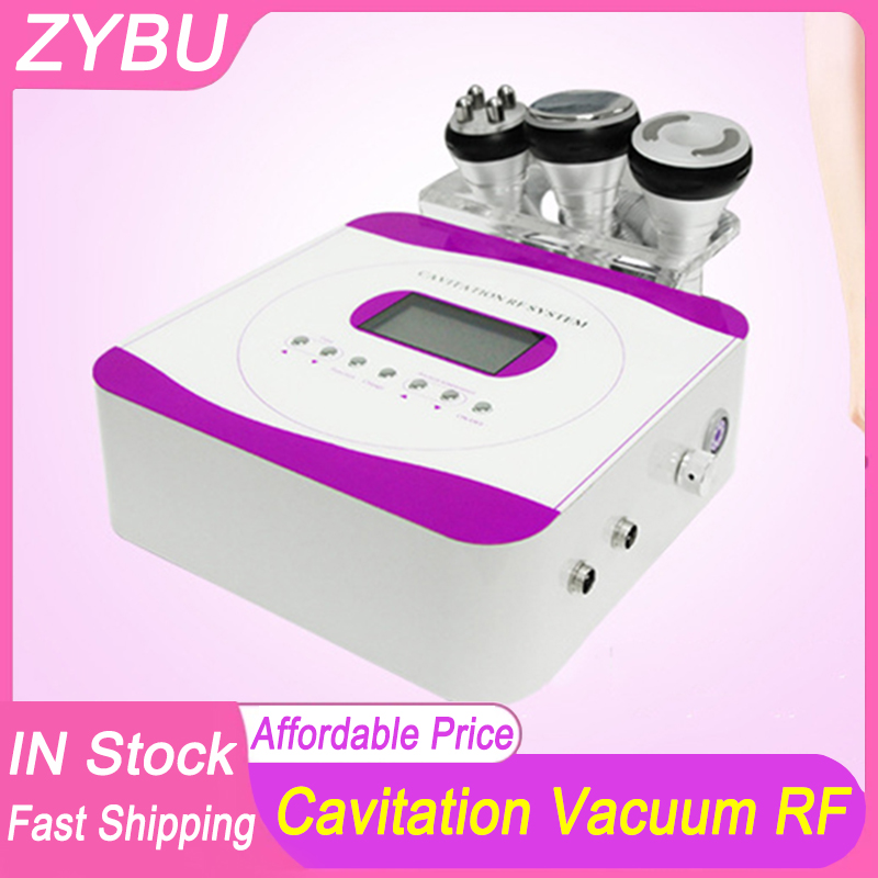 Radio Frequency Multipolar Slimming 40K Ultrasonic Cavitation 3 in 1 Cellulite Removal Machine Vacuum Weight Fat Loss Beauty Equipment Skin Tightening