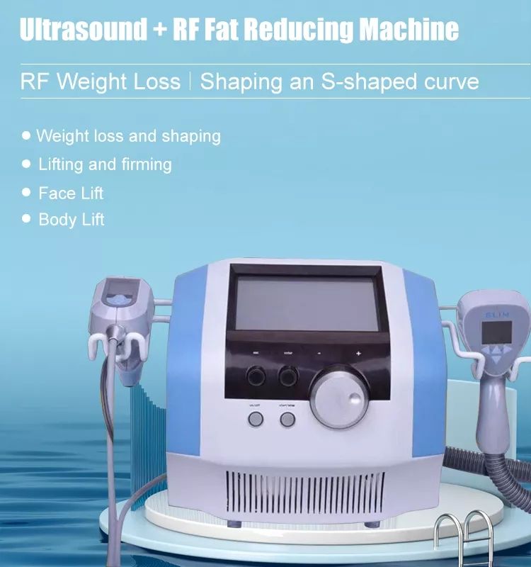2026 New Design 2 In 1 RF + Ultrasound Cavitation RF Slimming Machine For Skin Tightening Body Slimming Device