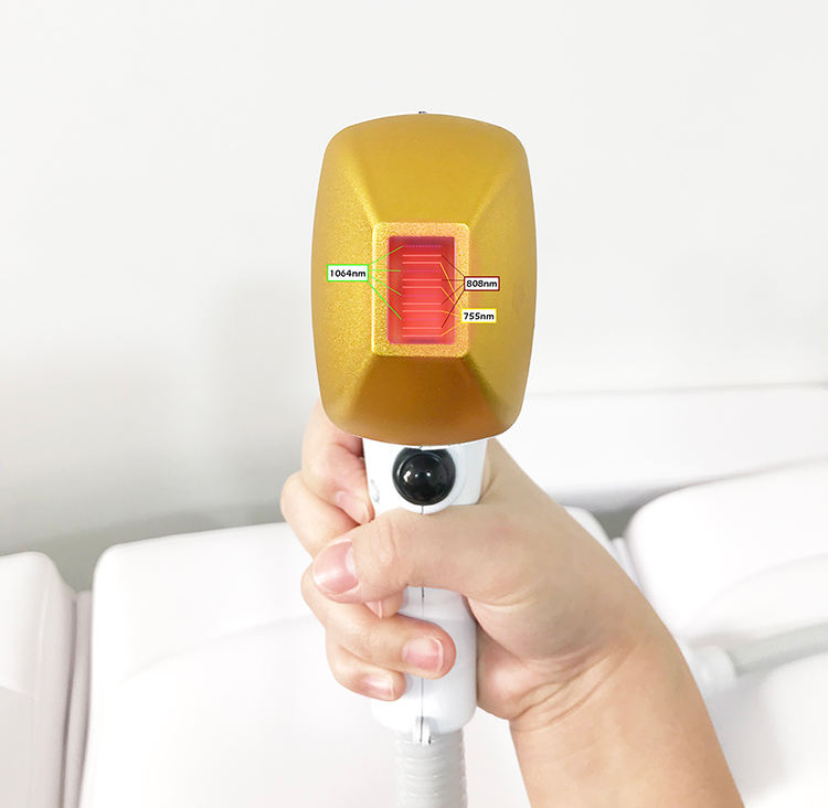 Latest Technology 2000w 3 Wavelength 755nm 808nm 1064nm Diode 808 Hair Removal Machine 10.4 Inch Touch Screen Diode Laser Hair-removal Device