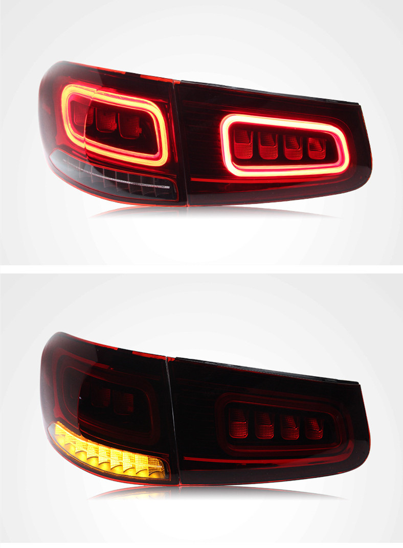 Car Tail Lights For BENZ GLC 20 16-20 19 Upgrade Taillight LED Driving Lights Brake Streamer Turn Lights Rear Reverse