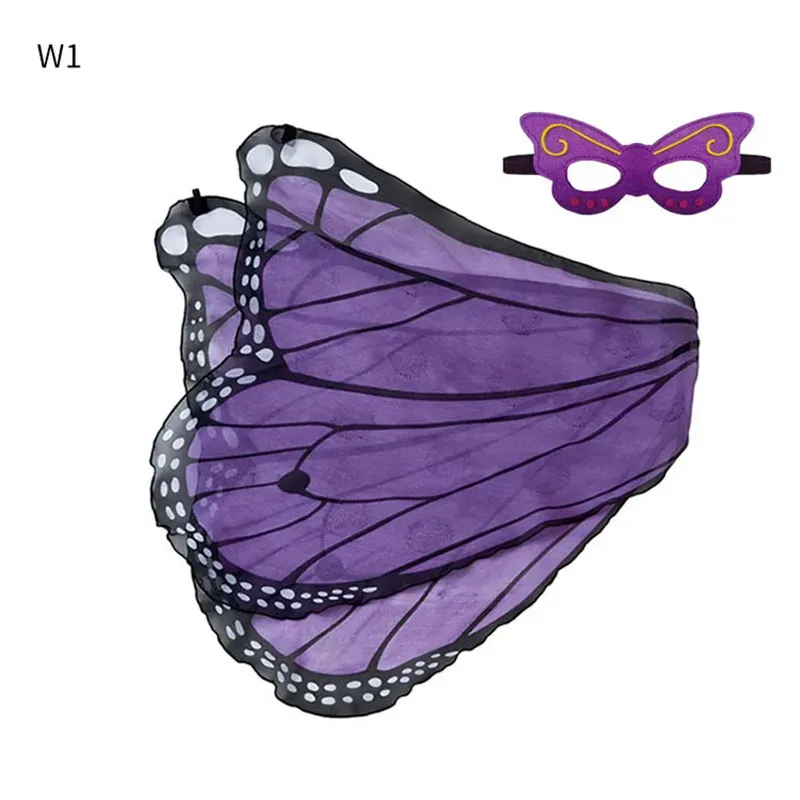 Cape Children Halloween Butterfly Fairy Angel Children's Day Christmas Wings Stage Play Show Props 0912 's - view 8