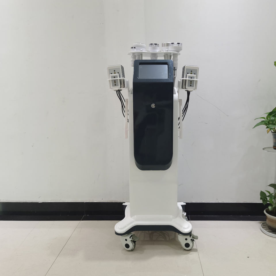 New Sale 6 In 1 With Laser Pads Cavitation Rf Body Slimming Machine 80K Ultrasonic Cavitation Weight Loss Cellulite Removal Beauty Equipment