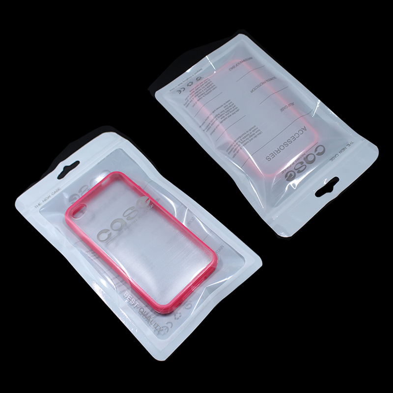 Poly Bags Clear Plastic Opp Packing Zipper Package Accessories Pvc Retail Boxes Handles For 4.7 5.5 6.5 inch iPhone Samsung Huawei XiaoMi OnePlus Cabl