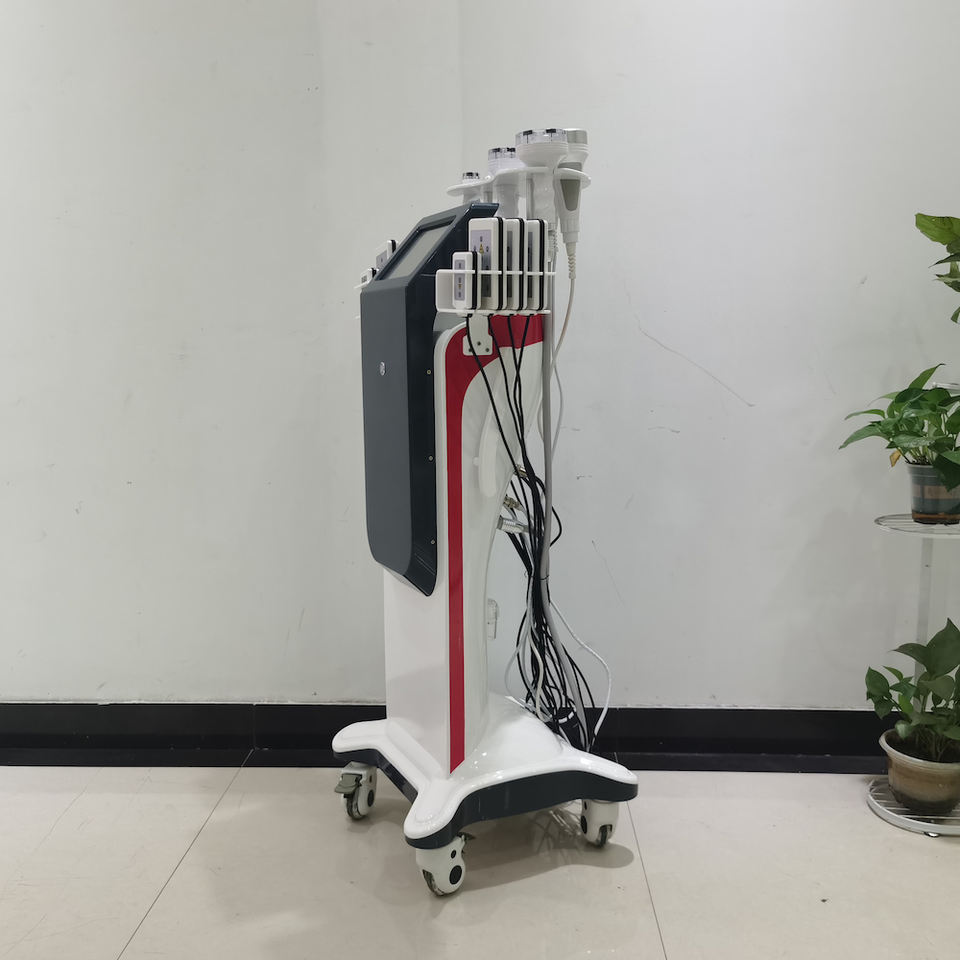 New Sale 6 In 1 With Laser Pads Cavitation Rf Body Slimming Machine 80K Ultrasonic Cavitation Weight Loss Cellulite Removal Beauty Equipment