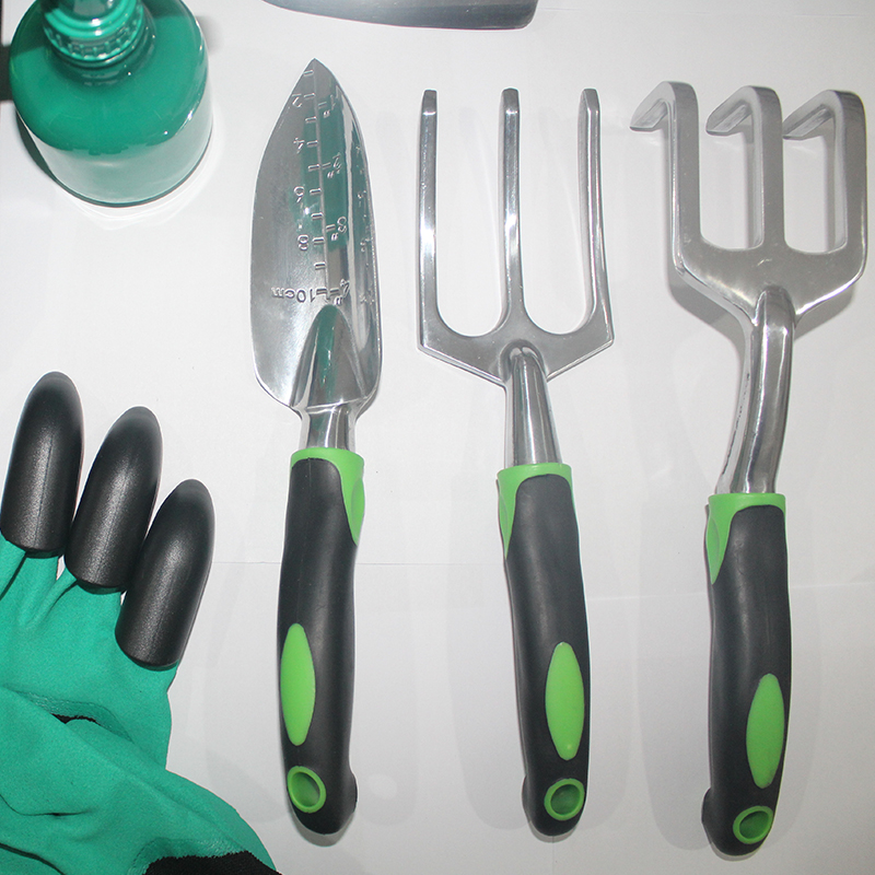 horticultural Set Garden Tools 9-piece Set Aluminum Alloy Garden Tools Set Bicolor Handle Flower Spade