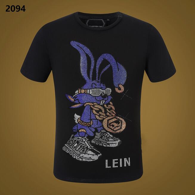 NEW STYLE Phillip Plain Men T Shirts Designer PP Skull Diamond T Shirt Short Sleeve Dollar Brown Bear Brand Tee High Quality Skulls T Shirt Tops PP003#