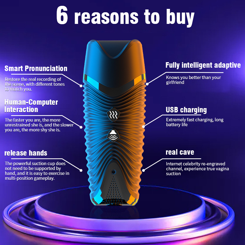 Masturbators Automatic Moaning Sucking Vibrators Male Vagina Blowjob Sex Machine Adult Toys for Masturbation Cup Man 18 230911