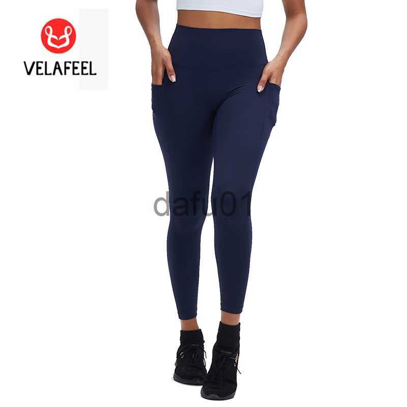 Active Pants Yoga Pants For Women's Fitness Push Up Exercise Running With Side Pocket Gym Seamless Peach Butt Tight Leggings VELAFEEL x0912