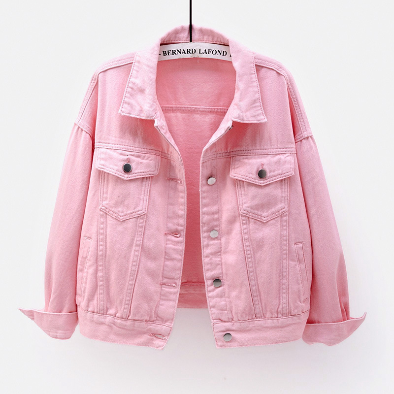 Women's Jackets Classic Denim Jacket Women Jeans Jean Boyfriend Jackets for Women Oversize Loose Coat Veste Femme Purple White Yellow Mujer 23091