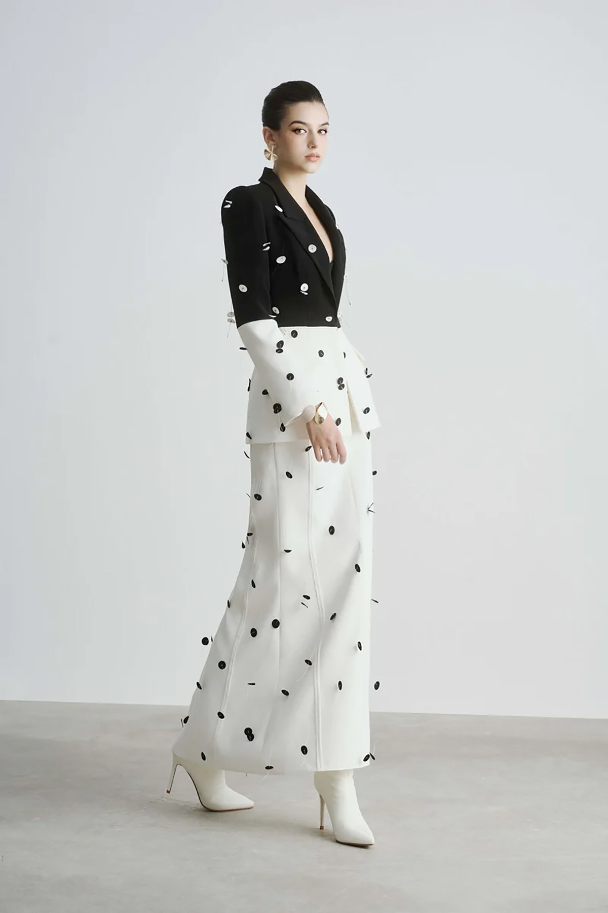 Fashion Mother Of The Bride Dress Suits Sequins Women Formal Party Prom Evening Wear 2 Pieces Summer Skirts Sets