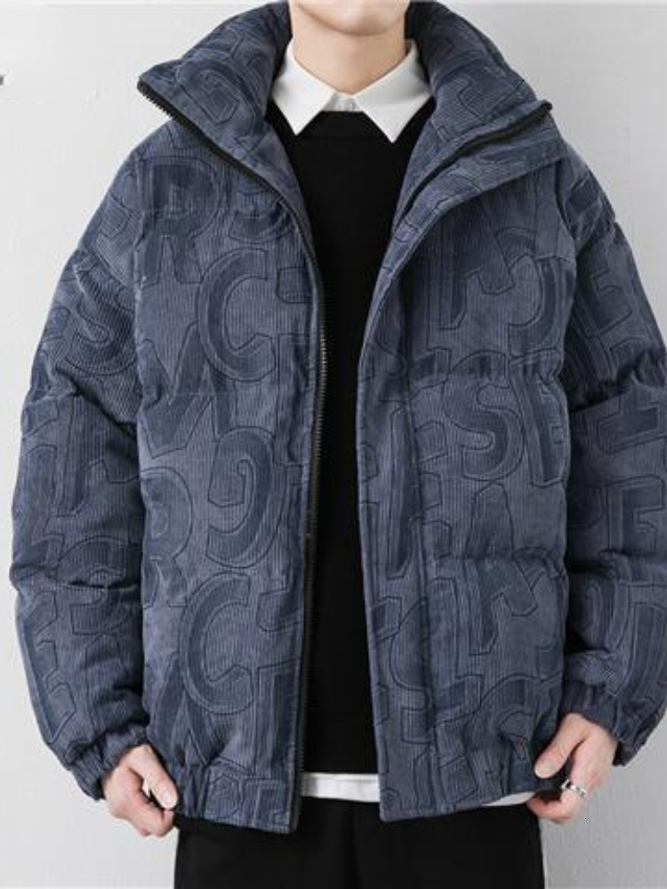 Men's Jackets Juspinice Down Jacket Men Winter Fashion Jacket Coat Solid Windproof Oversized Hip Hop Streetwear Blue Y2k Jackets Mens 230912
