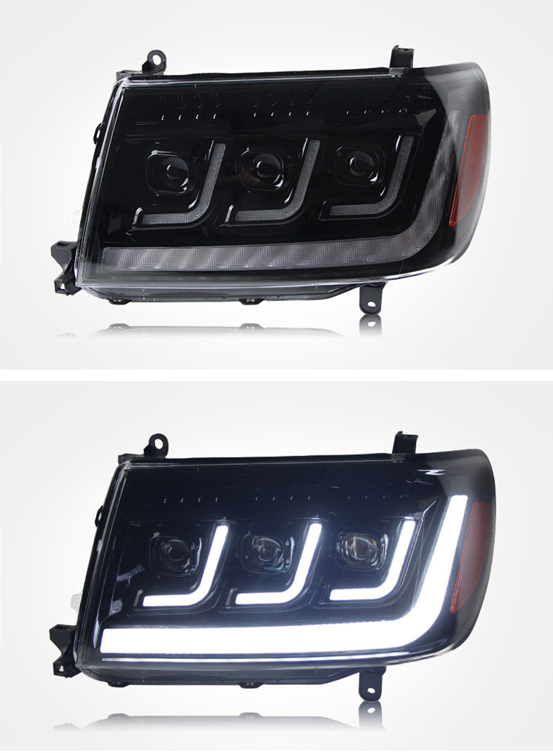 Car Headlights For Land Cruiser 1998-2007 LC100 Full LED Headlights 4700 DRL Daytime Lights LED Turn Signal Lamp