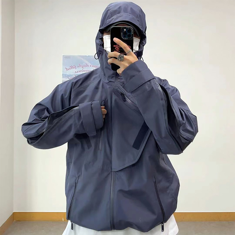 Fashion Brand UNDERMYCAR High Street Zipper Deconstructed Vibe Style Coat Jacket Loose Functional Coat Outside Jackets Men Outwear