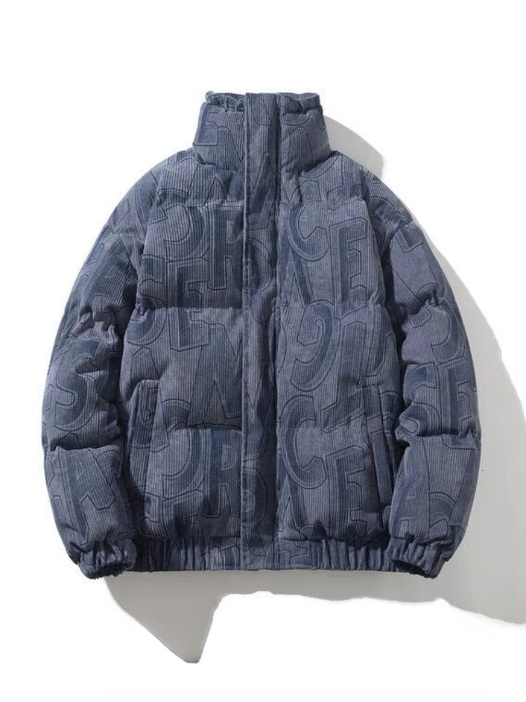 Men's Jackets Juspinice Down Jacket Men Winter Fashion Jacket Coat Solid Windproof Oversized Hip Hop Streetwear Blue Y2k Jackets Mens 230912