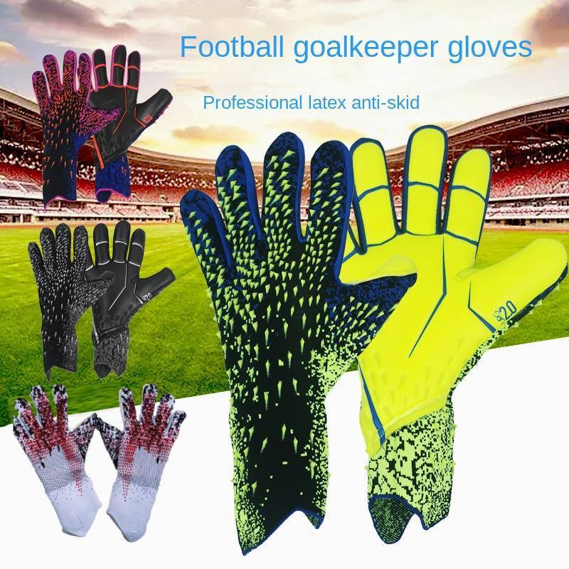 Sports Gloves Latex Goalkeeper Gloves Thickened Football Professional Protection Adults Teenager Goalkeeper Soccer Goalie Equipmen Anti-slip 230912
