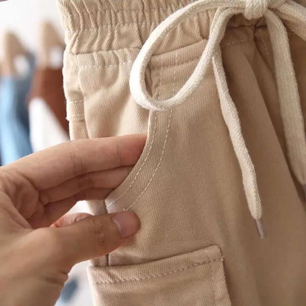New Cotton Cargo Pants for 2-6 Years Old Solid Boys Casual Sport Pants Enfant Kids Children Trousers 2-8Years Clothes