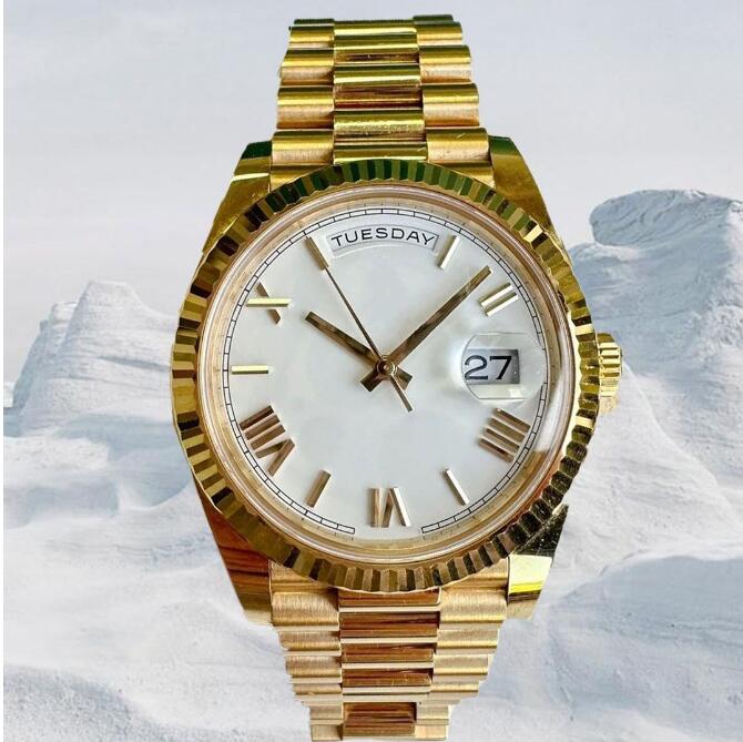 Watch High quality montre de luxe 41mm Mens Womens Watches Automatic Movement full Stainless Steel Watch waterproof Luminous Mechanical Wristwatches