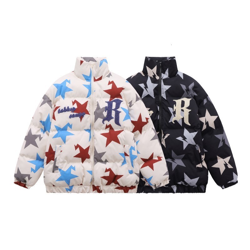 Men's Down Parkas Y2k Hip Hop Stars Letter Printed Down Jackets Men Women Winter Jacket Parkas Thicken Warm Coat Jackets Unisex Streetwear Outwea