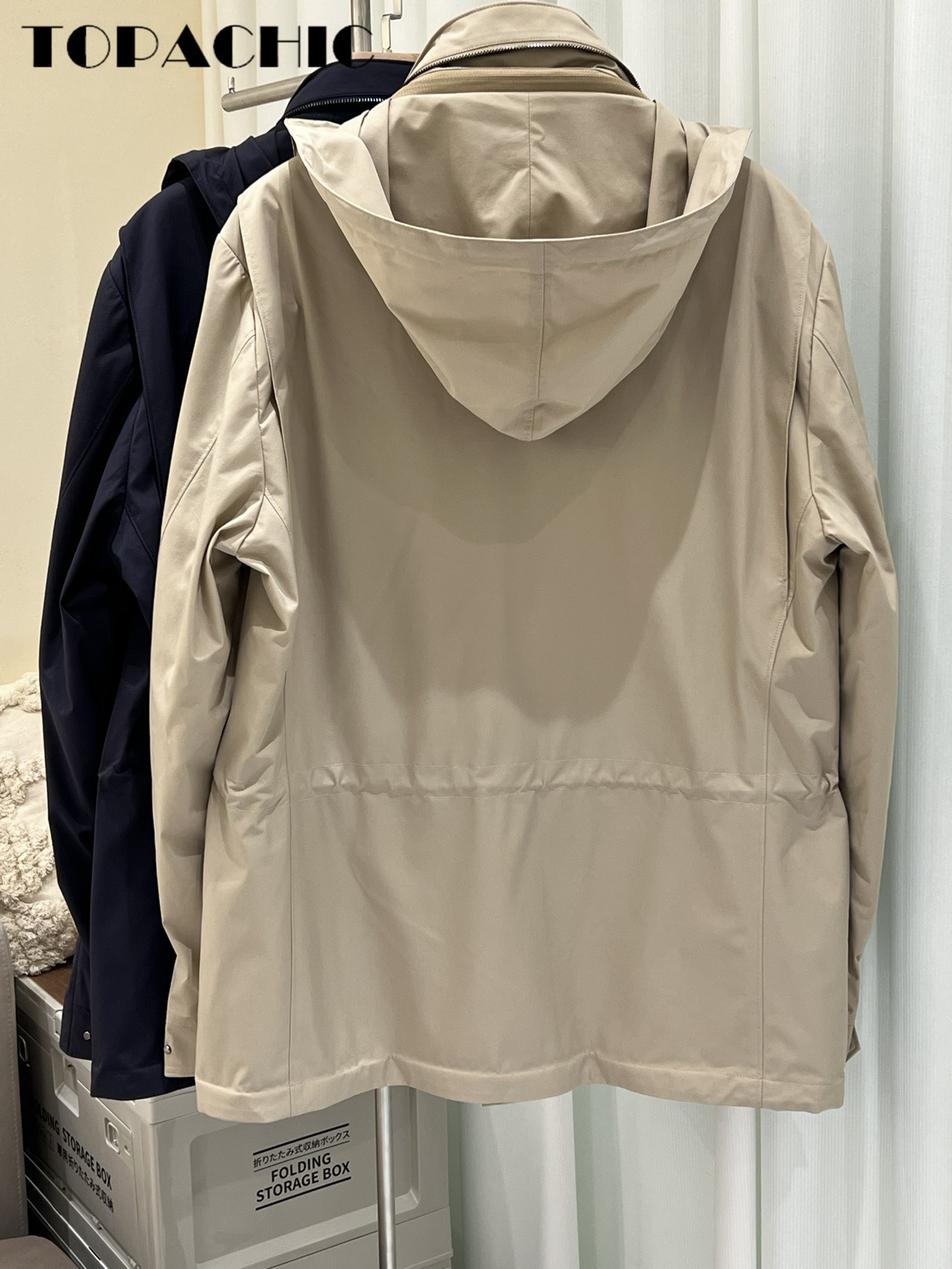 Men's Trench Coats 718 High Quality Hooded Coat for Men Casual Hat Detachable Drawstring Zipper 230912