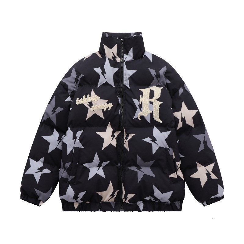 Men's Down Parkas Y2k Hip Hop Stars Letter Printed Down Jackets Men Women Winter Jacket Parkas Thicken Warm Coat Jackets Unisex Streetwear Outwea