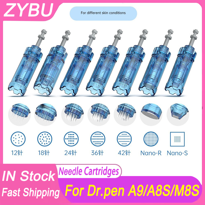 Dr.Pen Ultima M8S A9 A8S Cartridges Original Dr Pen Replacement Parts Disposable Derma Pen Replace Tattoo Microneedling Dermapen Needles 12/24/36/42/3