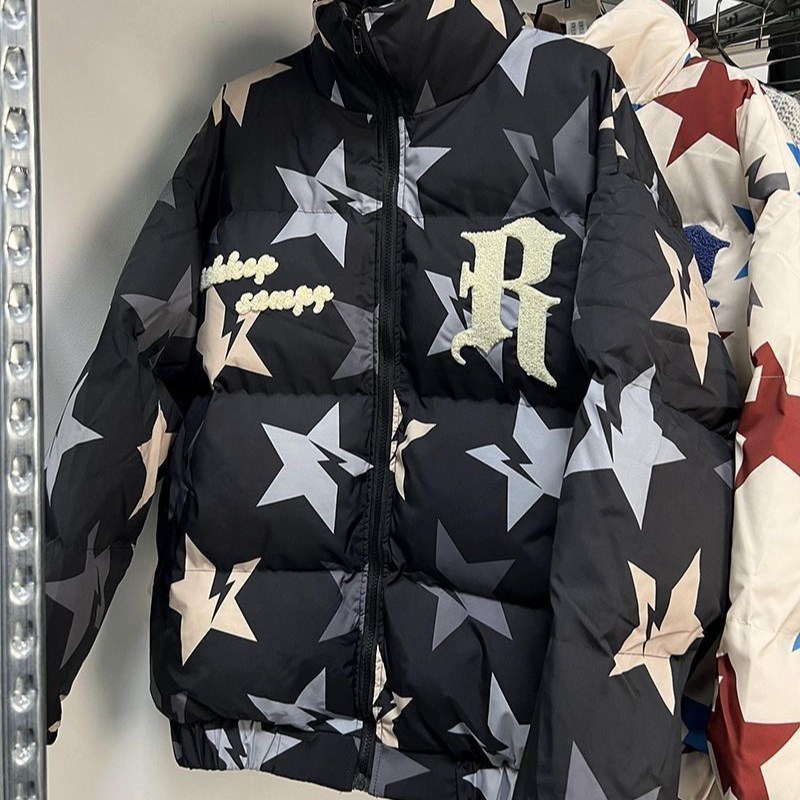Men's Down Parkas Y2k Hip Hop Stars Letter Printed Down Jackets Men Women Winter Jacket Parkas Thicken Warm Coat Jackets Unisex Streetwear Outwea
