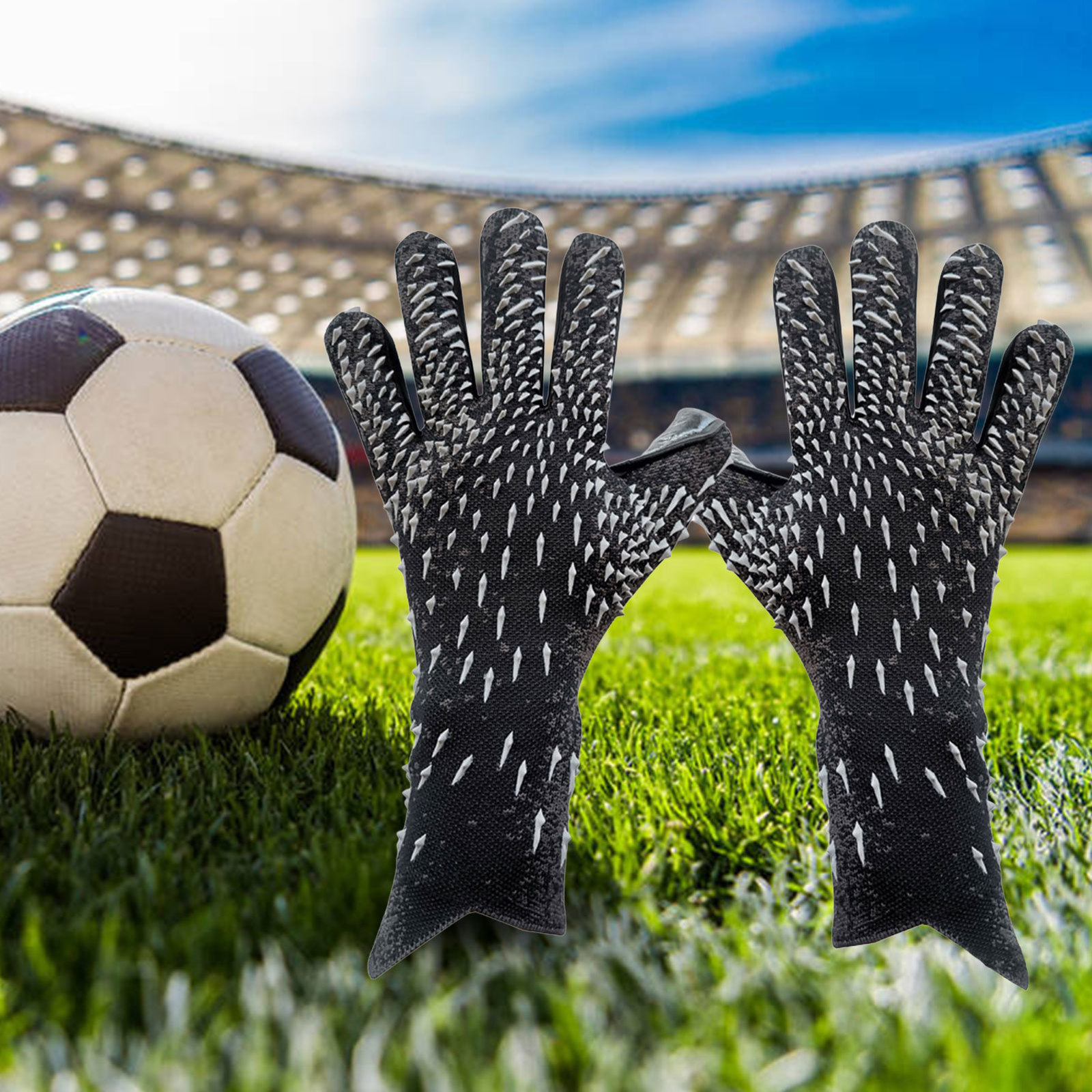 Sports Gloves Latex Goalkeeper Gloves Thickened Football Professional Protection Adults Teenager Goalkeeper Soccer Goalie Equipmen Anti-slip 230912