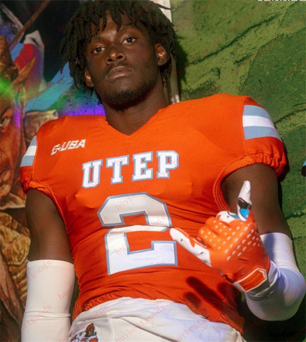 Jalen Rudolph Jersey Aluma Nkele Tyler Williams Custom 2023 Utep Football Jerse…