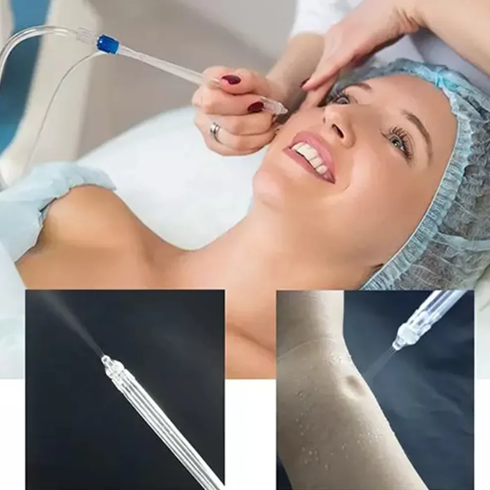 replaceable jet peel accessories hydra dermabrasion Triple Nozzle Jet Peeling Handpiece