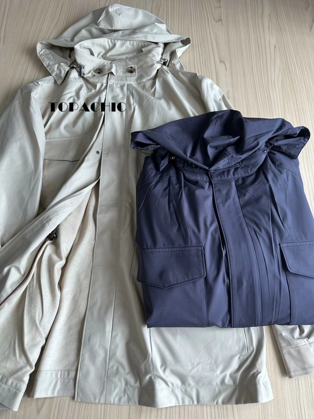 Men's Trench Coats 718 High Quality Hooded Coat for Men Casual Hat Detachable Drawstring Zipper 230912