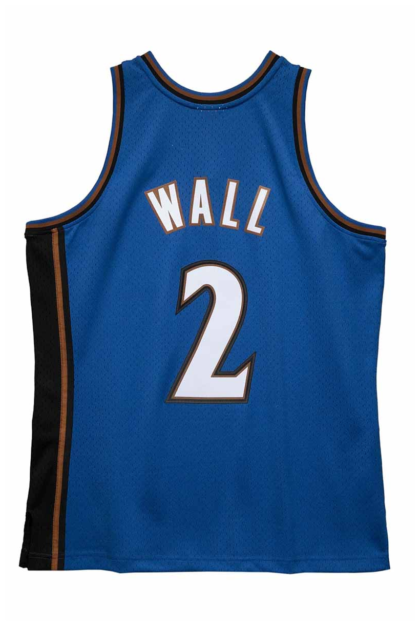 2010-11 John #2 Wall Wizard Basketball Jersey Washingtons Throwback Blue Size S-XXXL