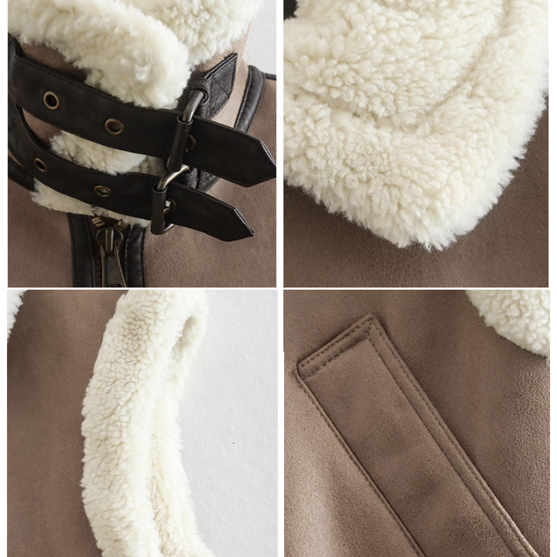 Women's Vests Women Fashion Patchwork Sleeveless Vest Waistcoat Loose Thicken Lapel Suede Fur Jacket Coat Autumn Winter Chic Tops Outwear 230912