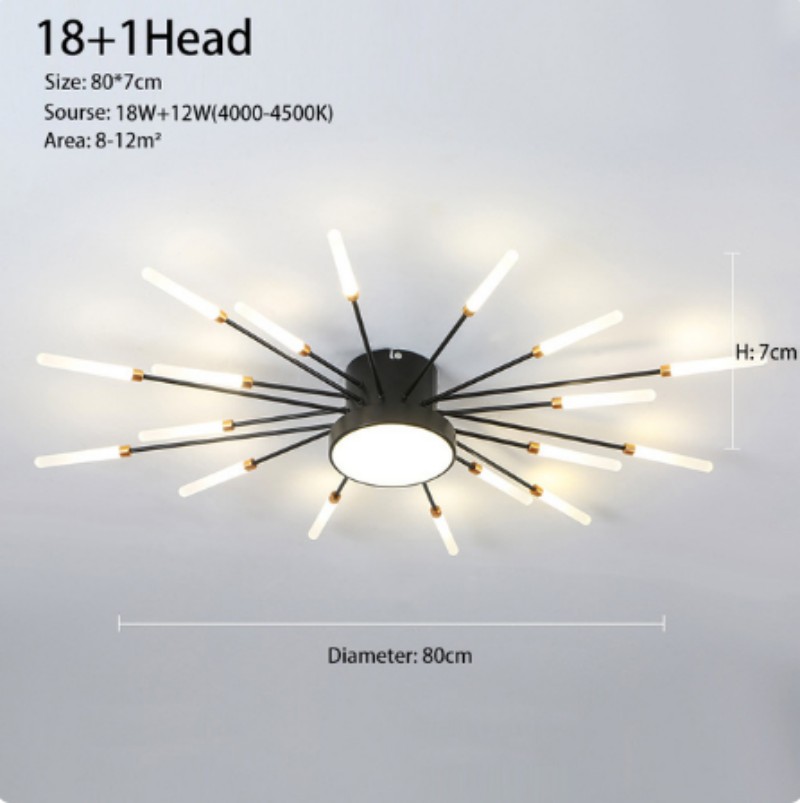 Hot Sale Fireworks Led Chandelier For Living Room Bedroom Home Chandelier Modern Led Ceiling Chandelier Lamp Lighting Chandelier