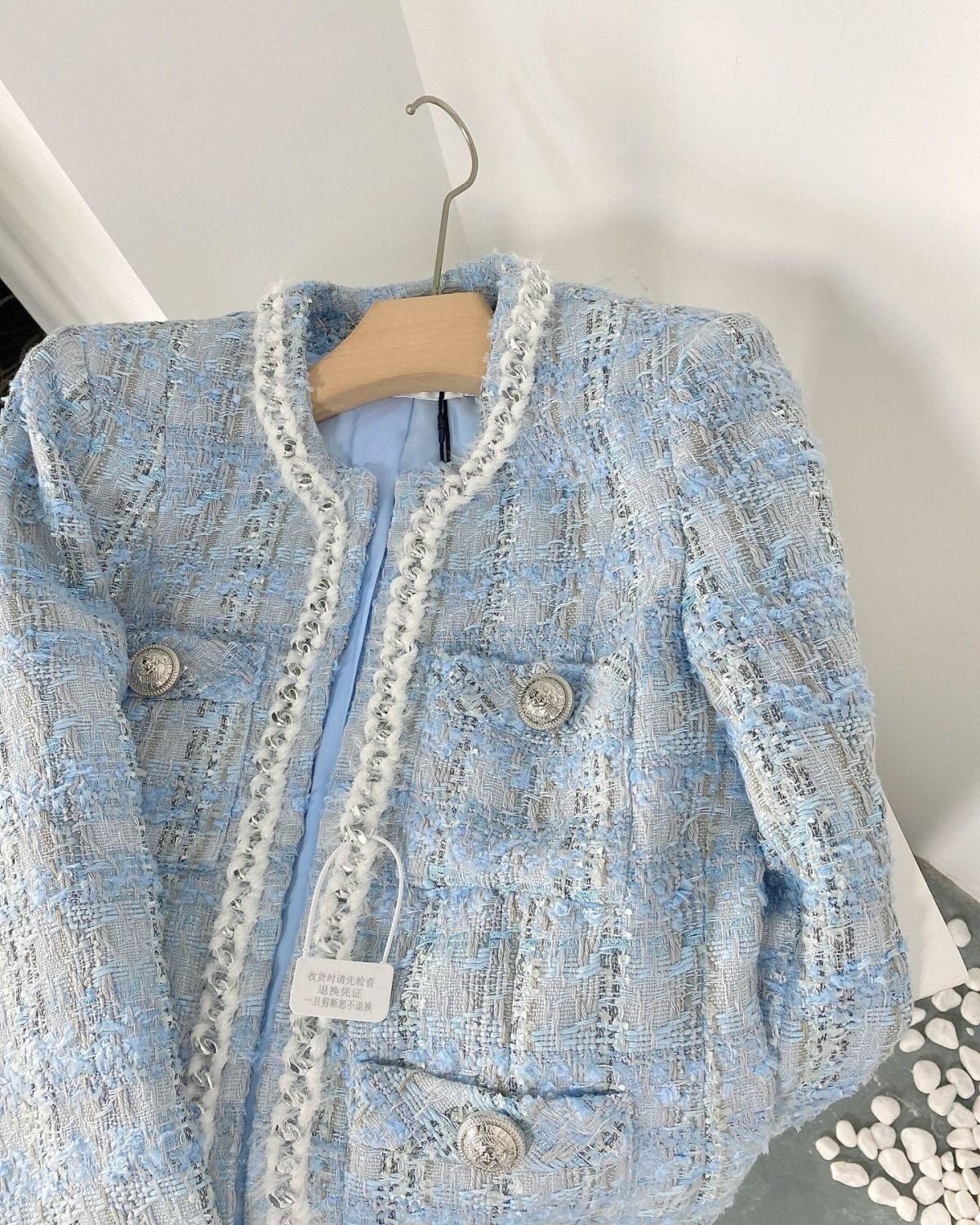 Womens Jackets Autumn Blazer Women Woven Tweed High Waist Gentle Elegant Short Qulited Small Plaid Jacket Office Tops Coat Outerwear 230912