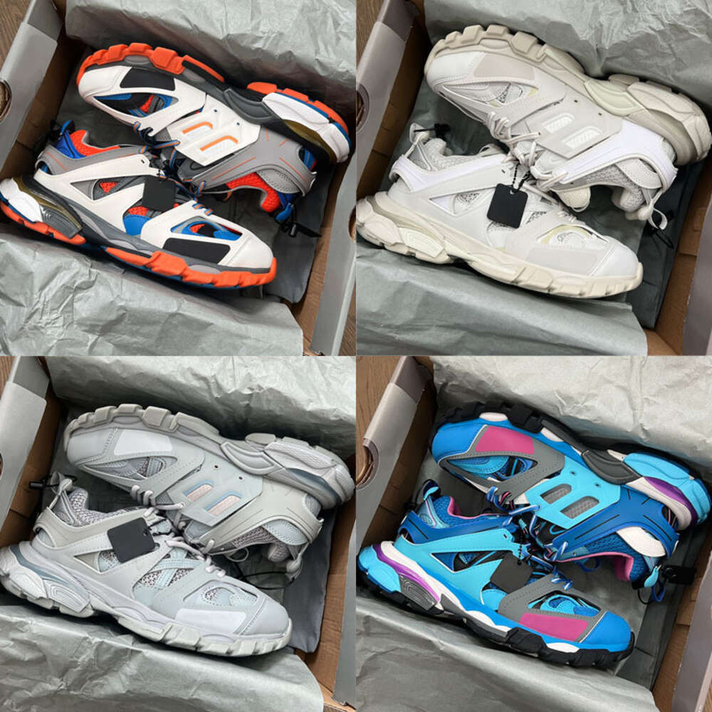 Track Mens Designer 3.0 Sneakers Women Platform Shoes Mesh Nylon Printed Sneaker Non-leather Lace-up Runner Trainer Outdoor Casual Shoes Size 36-45 With Box NO52