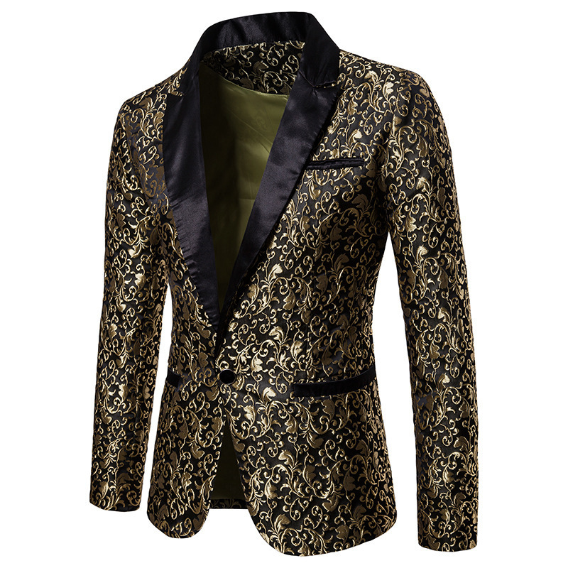 Men's Suits Blazers Men's Floral Party Dress Suit Stylish Dinner Jacket Wedding Blazer Prom Tuxedo 230912