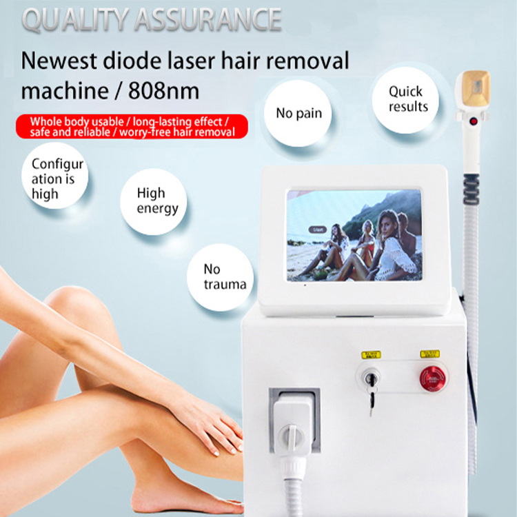 Professional Portable Hair Removal Depilation 808 Diode Laser Instrument Skin Care Smoothing Whitening Equipment Logo Customized